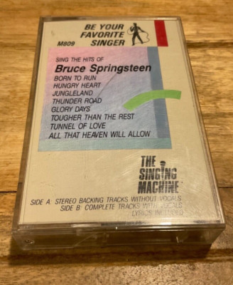 THE SINGING MACHINE M809 BRUCE SPRINGSTEEN BE YOUR FAVORITE SINGER CASSETTE TAPE