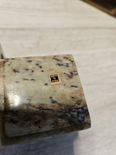 Beige Marble Candle Holder With Elephant Holds 5 Different Size Candles India