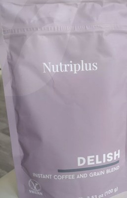 Farmasi Nutriplus Delish Instant Coffee And Grain Blend 3.53 OZ. EXP 03/2025