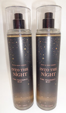 2 x Bath  Body Works INTO THE NIGHT Fine Fragrance Mist Spray 8 oz each