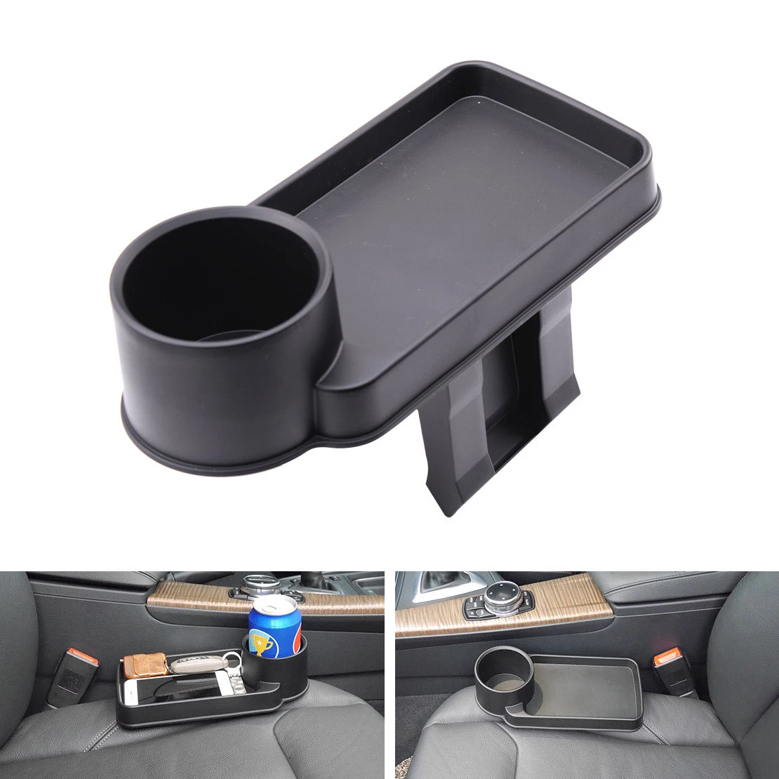 Multi function Car Seat Drink Cup Bottle Holder Phone Tray Storage