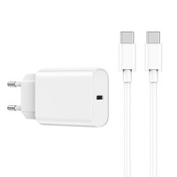 USB-C - USB-C - Wiwu WandladegeräT Wi-U001 PD 20W 1X USB-C Weiß + Kabel
