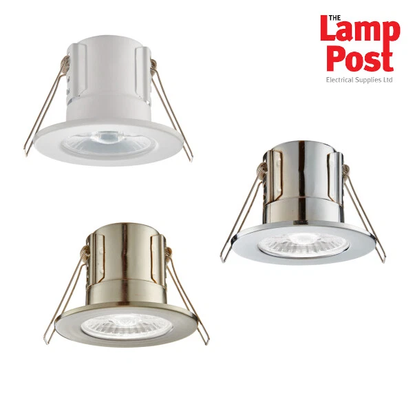 SAXBY LIGHTING Saxby ShieldECO Fire Rated 5W 500 Lumens LED Dimmable Bathroom Downlight IP65