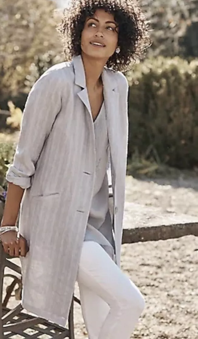 J jill linen best sale jacket
