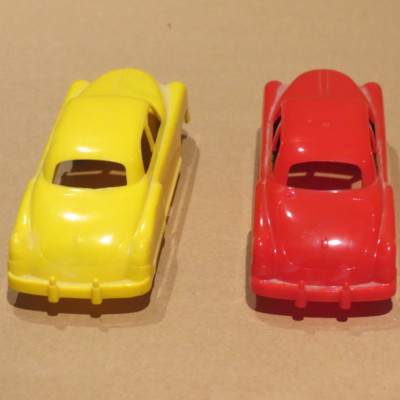 Vintage Marx rouge moulé en plastique tiret remorqueur qui roule, flotte et toots- années 1950, États-Unis - France