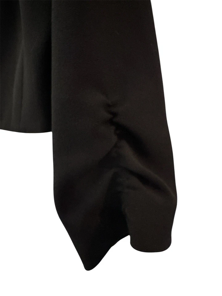 Blazer corto negro Adrianna Papell talla 12 ropa de negocios trabajo manga 3/4 chaqueta  Foto 3 de 4