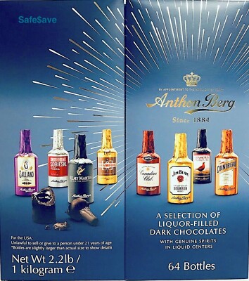 NEW Anthon Berg Chocolate Liqueurs Liquor Filled Original Spirits in 64 ...