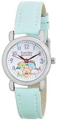 J-AXIS SAN-X Sumikkogurashi Leather Band Wristwatch Blue SX-V09-SGBL
