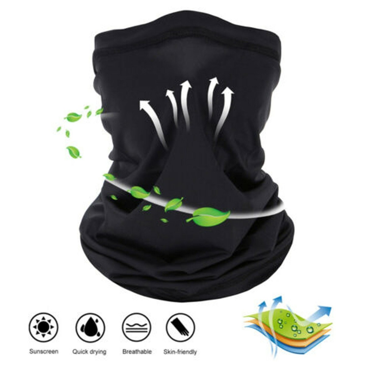 Maschera Viso Per Moto Passamontagna/Balaclava Unisex - Protezione UV, Per Sci, Moto, Corsa, Leggero E Traspirante Maschera Viso Sport Invernali - Foto 4