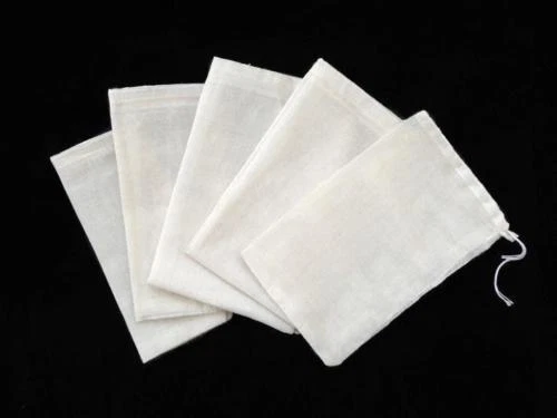 6x8Cotton Muslin Drawstring Reusable Bags Packing Bath Soap Herbs Tea - Picture 1 of 12
