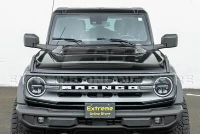Cache Pelle/Vent De Capot En Véritable Fibre De Carbone Pour Ford Bronco Raptor 2021+ - Noir Brillant - Neuf