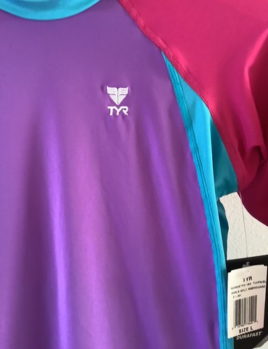NWT Girls TYR Swim / Sun Top UPF 50+ Size L (10/12) - Picture 2 of 5
