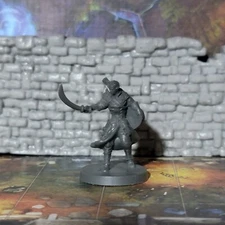 Human Half Elf or Elf Male Bard Miniature Dungeons & Dragons DND