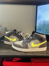 Jordan 1 Mid Gunsmoke Volt for Sale - Authenticity Guaranteed - eBay
