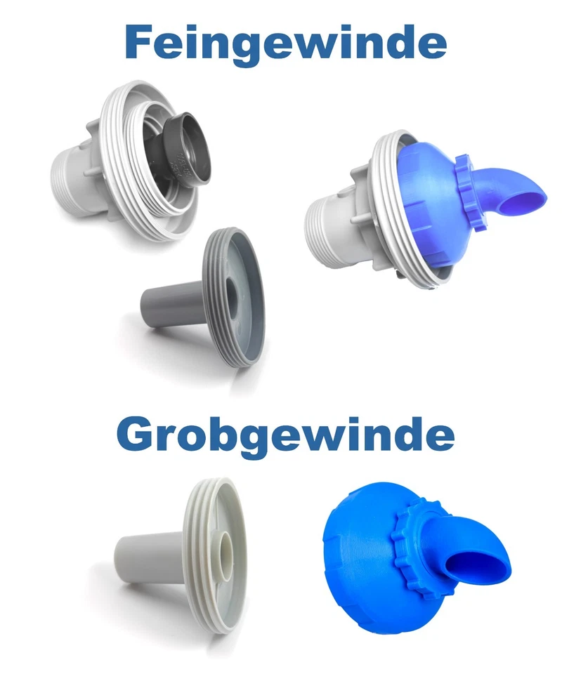 Pool Einlaufdüse 360° drehbar passend für Intex Bestway Pool Düse Zubehör Ø32/38 - Bild 3 von 4