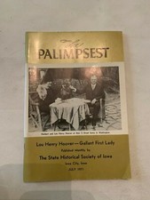 1971 The Palimpsest Magazine Historical Society Iowa Lou Henry Hoover