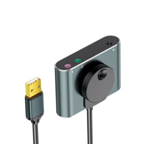 External Sound Card USB Adapter with Volumes Adjustment Stereo Sound Card - Afbeelding 5 van 10