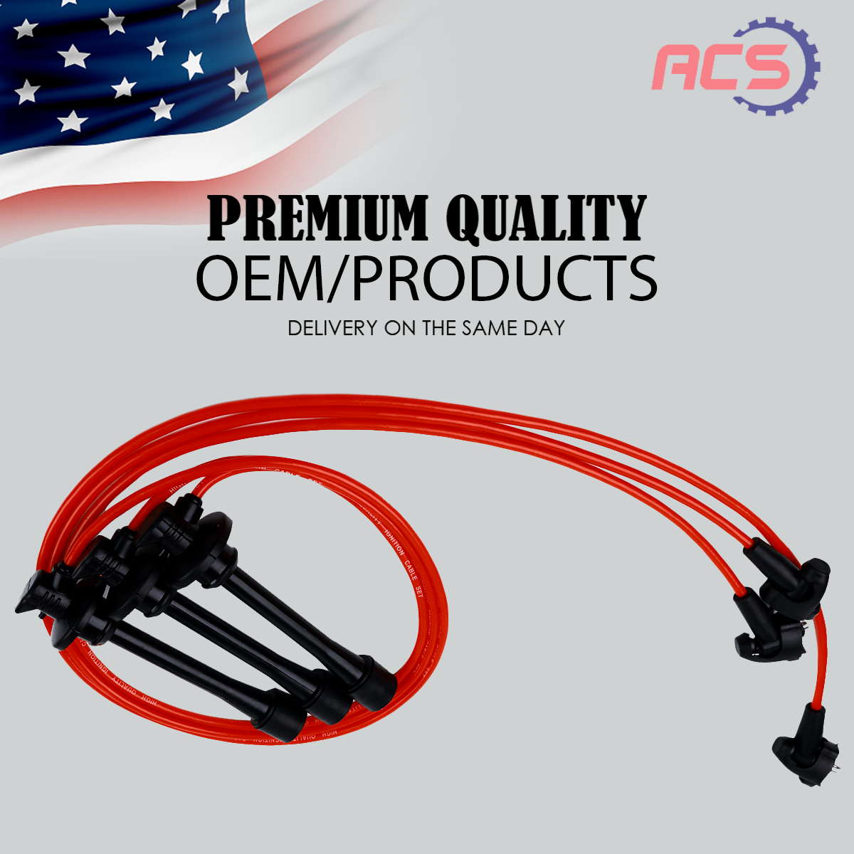 3X High Performance Spark Plug Wires OEM For TTacoma Tundra 4Runner 19037-62010