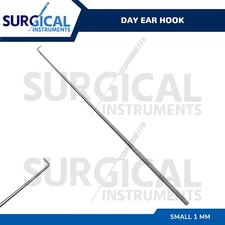 Day Ear Hook 6.5" Small 1 MM ENT Surgical Instruments German Grade