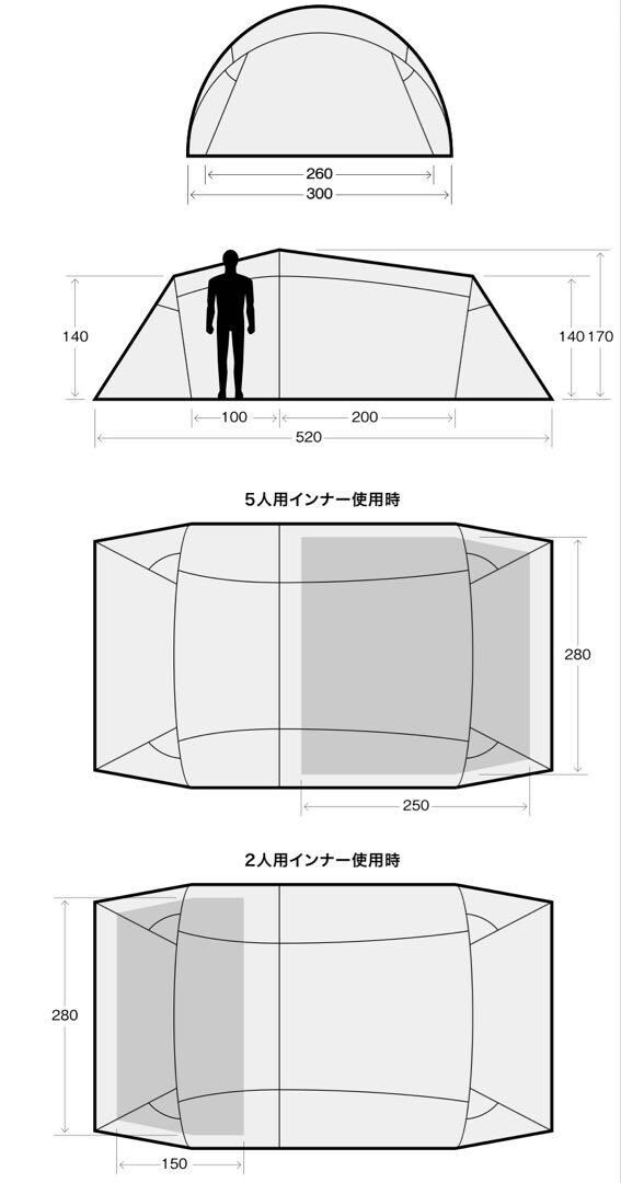 Sabbatical Gilia Sandstone tent Camp with 2way inner tent (2・5Person)