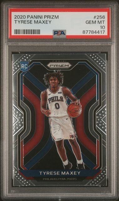 その他 tyrese maxey rc die-cut purple /99 psa10 Tyrese Maxey 2020 Select #174 Premier Level Purple Die-Cut