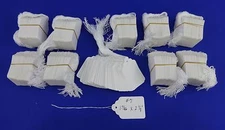 1000 Blank White Strung Merchandise Price Tags #7