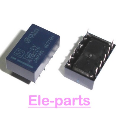 5 PCS TQ2-5V DIP-10 TQ2-5VDC TQ2-DC5V Low Profile 2 Form C Relay Chip