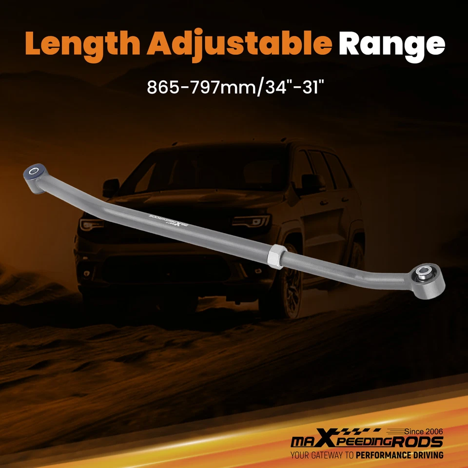 maXpeedingrods Rear Adjustable Track Bar For 1-6" 1997-2006 Jeep Wrangler TJ - Imagem 3 de 4
