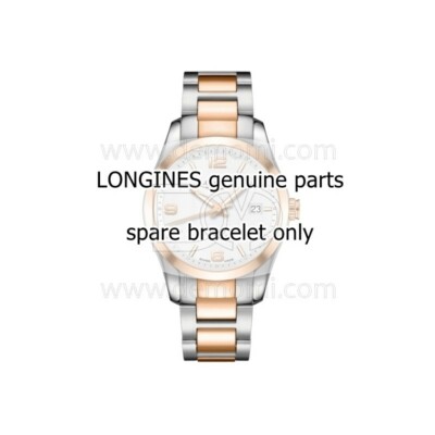 Longines Armband Stahl Gold Pink für Conquest Classic L2.785.5 Armband 20 MM
