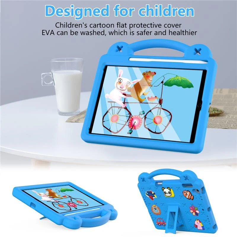 For iPad 9th 8th 7th 6th 5th Air 3rd Air Kids Case Shockproof Tablet Stand Cover - Image 3 of 4