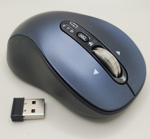 Wireless Bluetooth Mouse With 4 Way Scrolling Black in Color Infinmind Y670 - Picture 2 of 7