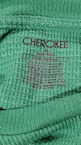2 Pc Cherokee Boys XL Green Football Defense Long Sleeve Shirt Fleece Pants - Picture 5 of 8