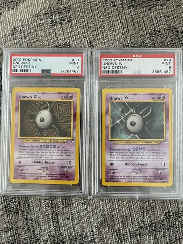 Unown [X] (Unlimited) graded PSA 9 for sale on eBay