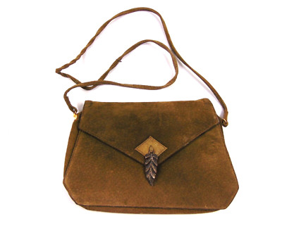 Vintage Rowallan Leder Umhängetasche Handtasche / Tasche