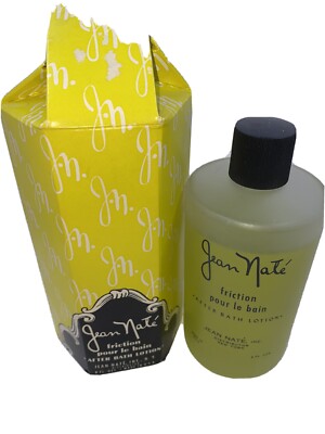 Vintage Jean Nate After Bath Lotion with Glass Bottle  Original Packaging 8 Oz.