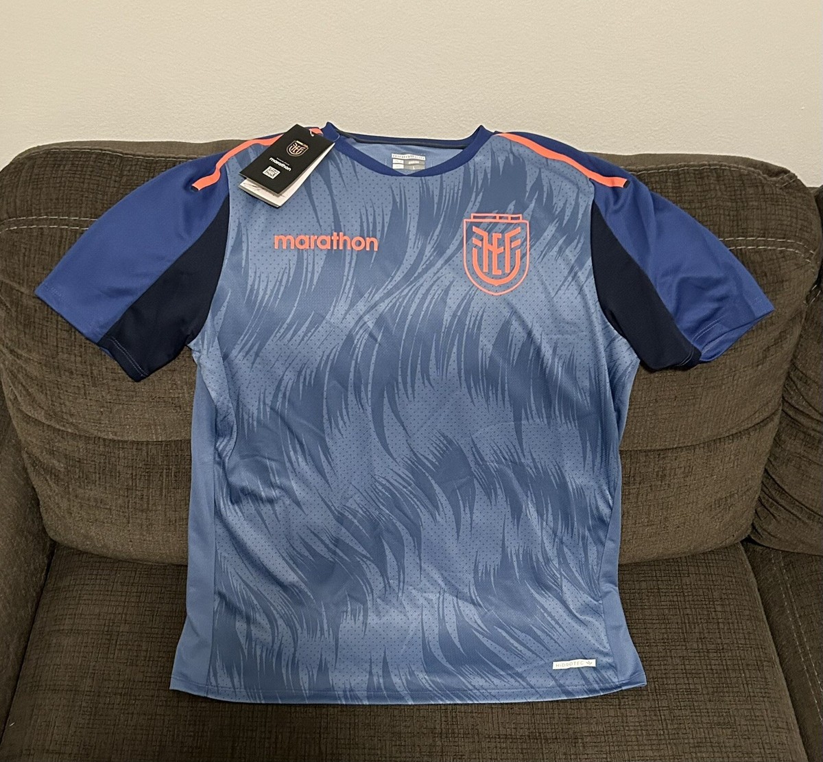 Marathon Authentic Ecuador National Team Soccer Training Jersey Men’s Sz: L