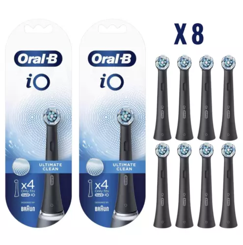 Ultimative Clean Bürsten Schwarz/Weiß 2/4/8er Pack für Oral-B iO - Bild 1 von 16