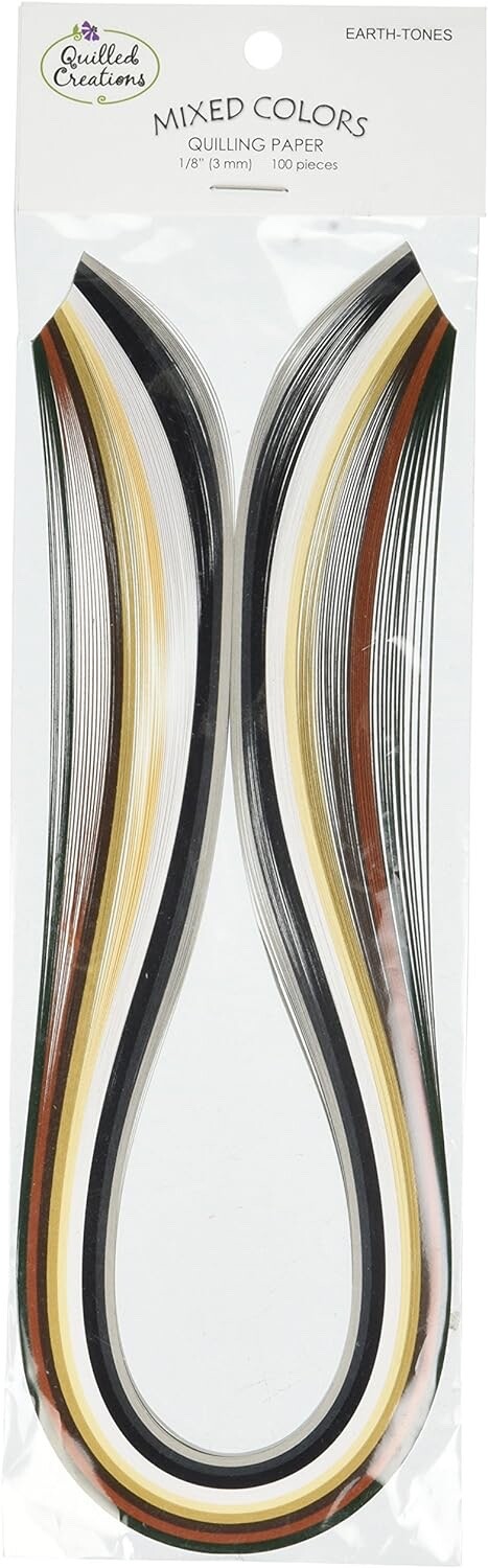 Quilled Creations Earth Tones 3mm Quilling Paper Strips Birthday Card Making