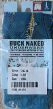 Duluth Trading Buck Naked Boxer Briefs Sz L 36-38 Blue w/ Swordfish