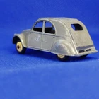 Dinky France 24t Citroen 2 CV Dark Grey. Var. 1c: 1 Rear Light & Checkered Roof