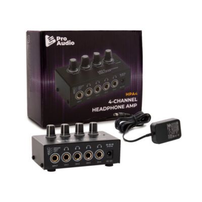 FocusProAudio Compact 4-Channel Stereo Headphone Amplifier
