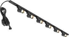 Plug in Track Lighting with Power Cord, 6-Light LED Track Lighting Kit with Trac