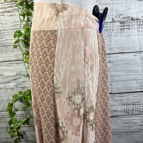 Jones Wear Skirt size 4 Pink Taupe Sheer Boho Knee A Line Modest Church Wedding - Picture 7 of 11