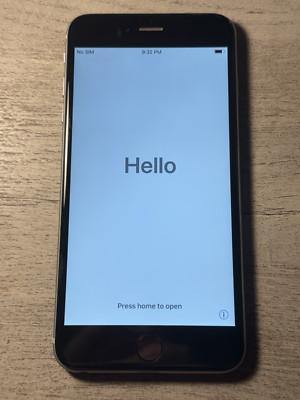 Apple iPhone 6 Plus   64GB, Space Grey, Unlocked   iOS 12.5.7   Bad Home Button