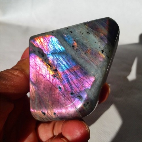 203g LABRADORIT Standaufsteller poliert Madagaskar A3306 - Bild 2 von 12