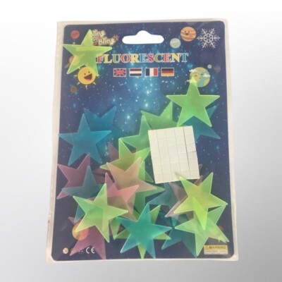 Luminous Star Wall Sticker Home Decor - Radium (Set of 25) | eBay