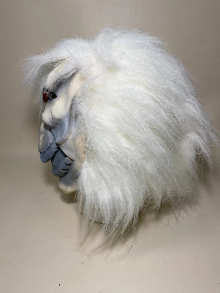 Vintage 2002 Paper Magic Group Lecherous Adult Halloween Monster Mask White Hair - Image 4 of 4
