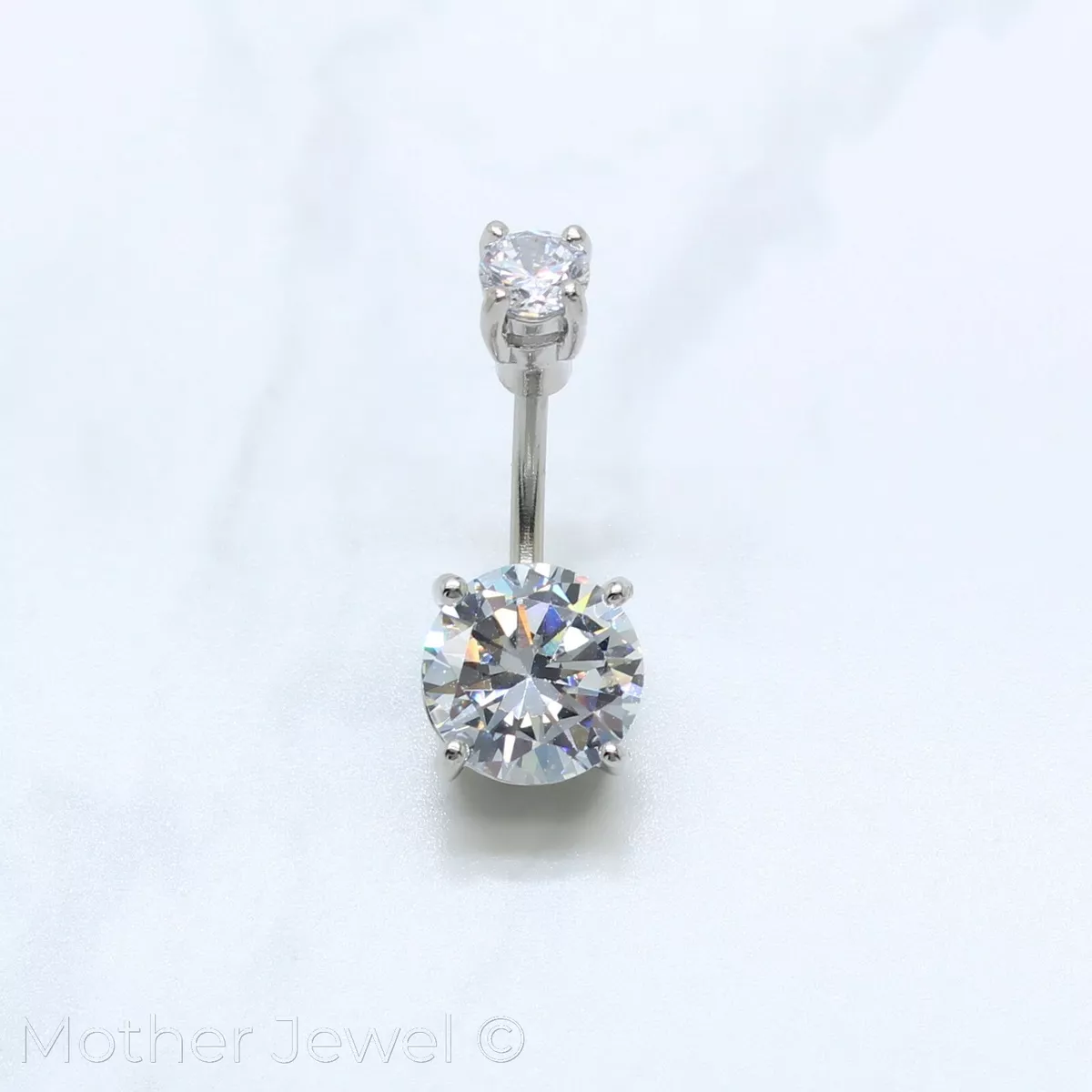 Real diamond 2024 belly button rings