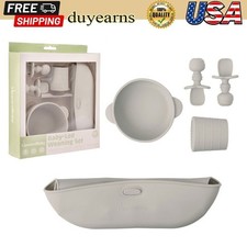 5-PCS Silicone Baby-Led Weaning Set Baby Feeding Set BPA Free 100 Food-Grade