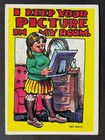 VINTAGE 1965 topps MONSTER GREETING CARDS - R CRUMB ARTWORK # 12 - NM